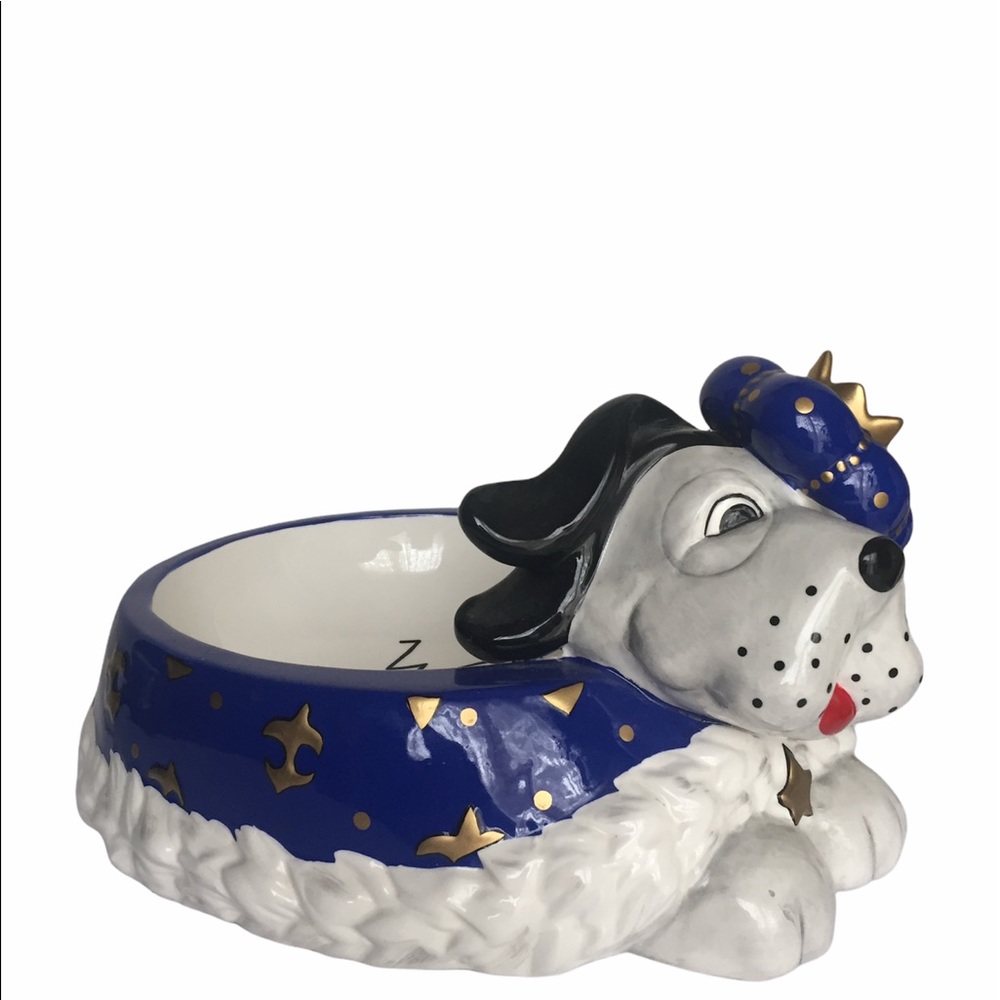 KAREN ROSSI SILVESTRI HandPainted Ceramic Dog Dish - Picture 4 of 7